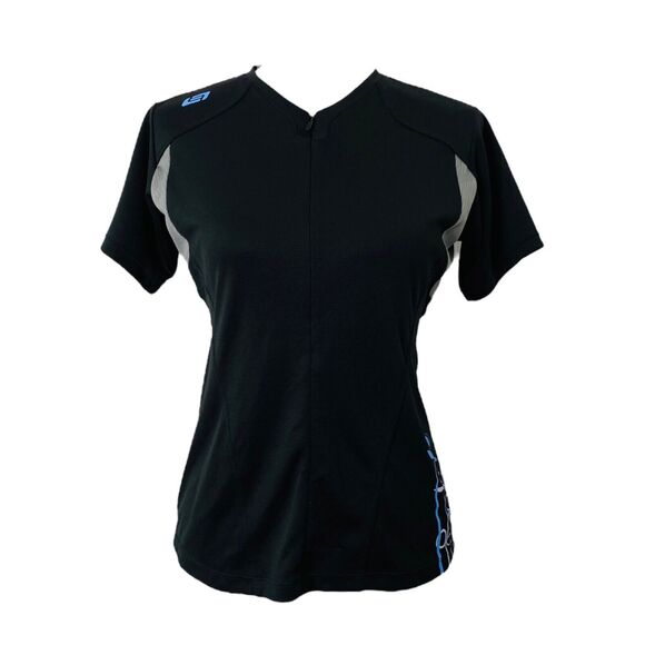 Women’s Medium Cycling Jersey Bellwether Black Short Sleeve Half Zip - Picture 1 of 9